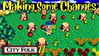 This Orchards Gotta Go Making Room for Roses  Animal Crossing City Folk Ep 77 [upl. by Notpmah710]