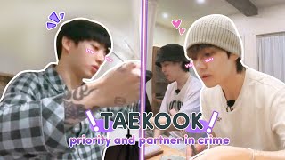 taekook being priority and partner in crime 💜 [upl. by Auqinot]