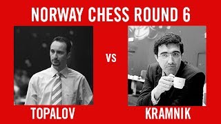 Norway Chess 2014 Round 6  Veselin Topalov vs Vladimir Kramnik [upl. by Lalat547]