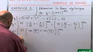 53 Nombres complexes  Formule de Moivre [upl. by Ialda]