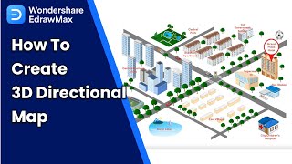 How to Create a Directional Map  3D Street Map [upl. by Giffy642]