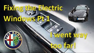 Alfa Romeo Giulietta Pt 1 Electric Window Fault Finding [upl. by Amora]