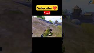 Auby 1 vs 4bgmi bgmishorts viralshorts trending pubgshorts funny short viralchallenge [upl. by Bertelli]