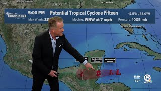 Potential Tropical Cyclone 15 forms in western Caribbean [upl. by Ruthanne]