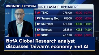 BofA Global Research analyst discusses Taiwans economy and AI [upl. by Dnalrah]