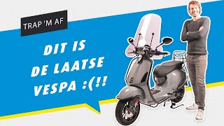 VESPA STOPT MET DE SPRINT SPORT GRIGIO LUCIDO 😢 [upl. by Maril]