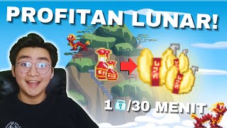 Cuan di Lunar New Year GAK ADA OBAT  CUAN BANYAK 30 MENIT DOANG  Growtopia profit 2024 [upl. by Merrilee]