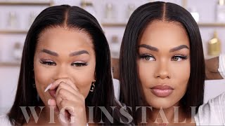 HOW TO  FLAWLESS WIG INSTALL FT HAIRVIVI Full Lace Frontal Wig Install  Arnell Armon Wigs [upl. by Meenen]