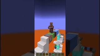 Can villager complete this parkour minecraft [upl. by Richma]