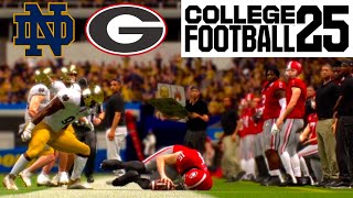 Notre Dame vs GeorgiaOffensive STRUGGLES College Football 25 [upl. by Berners]