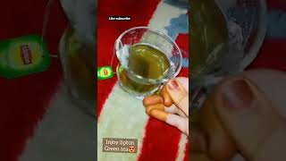 best green tea ☕  Liptone green tea  Lets fite💪 l shorts short lipton greentea recipe [upl. by Dnalyram]