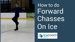 Ice Skating Tutorial  Forward Chasses [upl. by Ermin382]