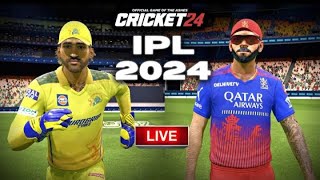 IPL 2024 Royal Challengers Bengaluru vs Chennai Super Kings 68th Match  Live Cricket 24 [upl. by Haily]