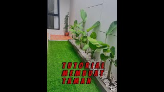 Tutorial Membuat Taman Minimalis samping rumah [upl. by Zora676]