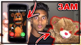 DO NOT CALL FREDDY FAZBEAR FROM FNAF AT 3AM THIS IS WHY OMG FREDDY FAZBEAR CAME TO MY HOUSE [upl. by Tierell981]