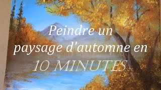 Peindre un paysage dautomne Tutoriel acrylique [upl. by Meunier955]