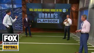 Urban’s Playbook USC Offensive Coord Graham Harrell helps breakdown air raid offense  CFB ON FOX [upl. by Karolina]