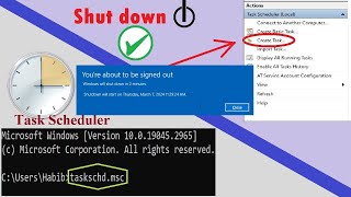 How To Schedule Automatic Shut Down Windows 10 [upl. by Konopka518]