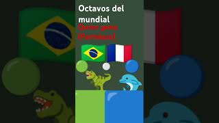 Octavos del mundial quien gana partidazo Brasil vs Francia [upl. by Creamer]