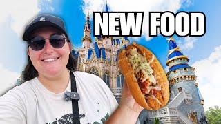 NEW FOOD IN MAGIC KINGDOM Chicken Parm Sandwich Gastons Tavern amp MORE Walt Disney World [upl. by Cammy]