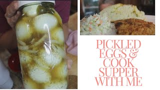 Pickled Eggs amp Cook with Me [upl. by Elset906]