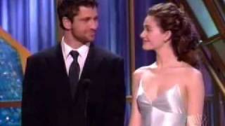 Emmy Rossum amp Gerard Butler at Critics Choice Award 2005 [upl. by Feucht751]