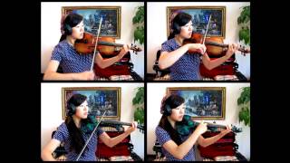 One Woman String Quartet  Bartender by Lady Antebellum violin cover [upl. by Knute583]