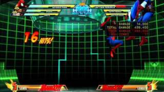 MvC3 SpiderMan  Combo 07  Spider Sickness [upl. by Aserej643]