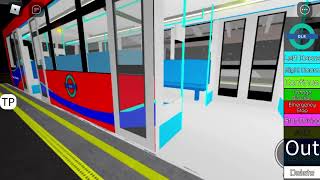 DLR B07 stock arrives and departs West India Quay WIQ ROBLOX [upl. by Corrinne]