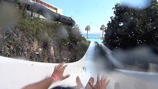 Kamikaze Water Slide at Star Beach Water Park [upl. by Lessirg]