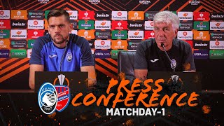 UEL MD1  AtalantaRaków Częstochowa  La conferenza stampa pre match con Gasperini e Toloi [upl. by Simsar580]