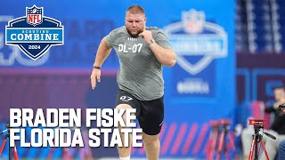 Braden Fiskes FULL 2024 NFL Scouting Combine On Field Workout [upl. by Bremble]