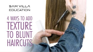 4 Ways to Add Texture to Blunt Haircuts [upl. by Lyndell]