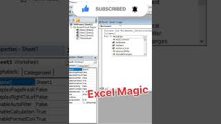 Automatic set column width  Excel VBA code  Excel Magic shorts trending viral [upl. by Adnim]