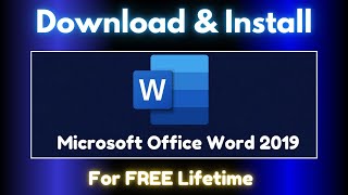 How to Download amp Install Microsoft Office Word 2019 For FREE Lifetime [upl. by Rockel328]