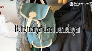 Dette trenger dere i barnehagen [upl. by Yule]