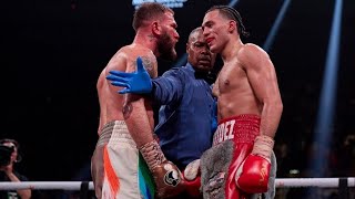 David Benavidez vs Caleb Plant  Full Fight Highlights [upl. by Hteazile]