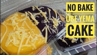 No Bake Ube Yema Cake  2n1 cake  No oven cake  Chiffon cake Steamed Cake [upl. by Amice]