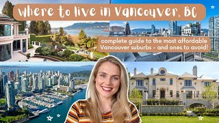 List of MOST affordable and LEAST affordable places in Vancouver BC  Moving to Canada 2022 [upl. by Brandise]