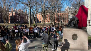 More than 70 Students Protest Embattled Harvard Professor Comaroff’s Continued Employment [upl. by Eityak814]