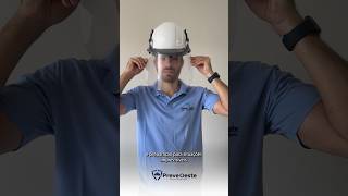 Capacete EPI Branco com carneira e Jugular e protetor fácil acoplável EPI segurança trabalho [upl. by Adlemy]