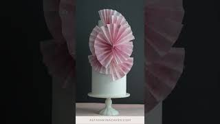 Wafer Paper Fan Topper shorts [upl. by Enyrhtac]