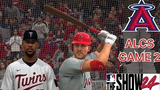 MLB 24 LAA FRANCHISE ALCS GM2 VS THE TWINS [upl. by Liam113]