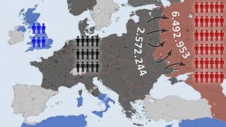 World War II Every Day with Army Sizes [upl. by Richelle]