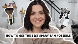 HOW TO GET THE BEST SPRAY TAN POSSIBLE BY A PRO SPRAY TAN ARTIST [upl. by Magdalen]