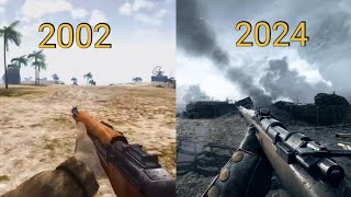 Evolution of Battlefield videogames 20022024 [upl. by Anagnos811]