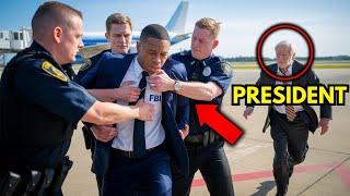 Police Brutally Beat Black Man Without Knowing He Is With The President [upl. by Espy]