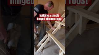 Simple DIY Chicken Roost Made for easy cleaning diy gunsmoke farmstead chickens roost easy [upl. by Ellenaj]