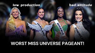 Worst Miss Universe pageant  What went wrong MissUniverse2024 [upl. by Silisav831]