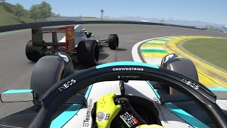 Lewis Hamilton vs Ayrton Senna at Interlagos  2024 Brazilian Grand Prix ONBOARD [upl. by Ahsiki]